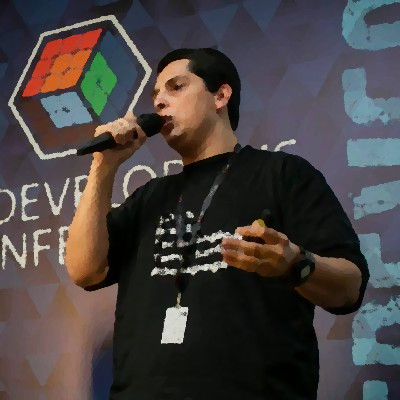 Chavão's photo speaking at The Developer's Conference